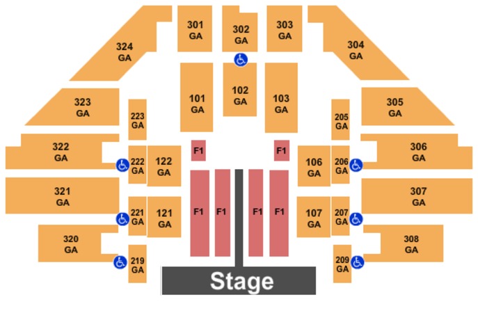 tony s pizza events center tickets in salina kansas tony s pizza event center seating chart