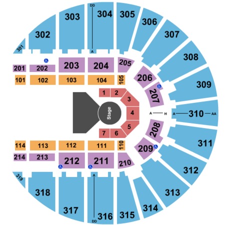 fort worth convention center arena tickets in fort worth bts world tour 2018 seating chart