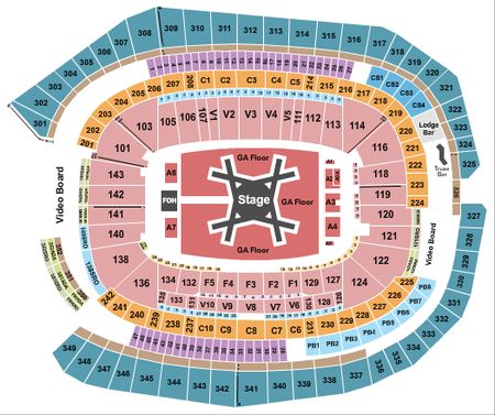 US Bank Stadium Luke Combs