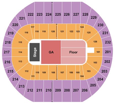 Pacific Coliseum Endstage GA/Reserved Floor