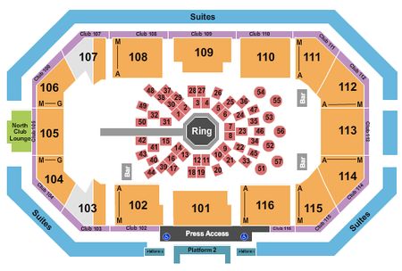 Scheels Arena MMA Tables