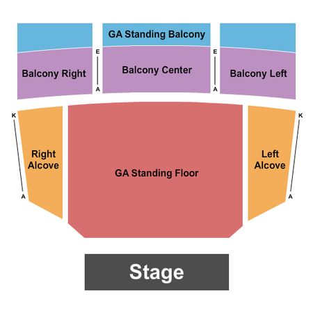 The Fonda Theatre GA/RSV/Alcove