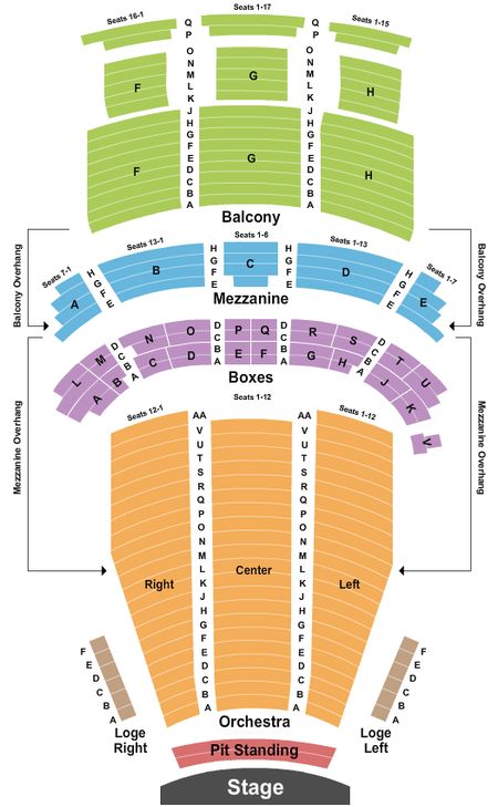 Majestic Theatre Endstage GA Pit