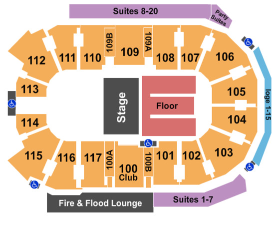 abbotsford entertainment amp sports center tickets in abbotsford entertainment center seating chart