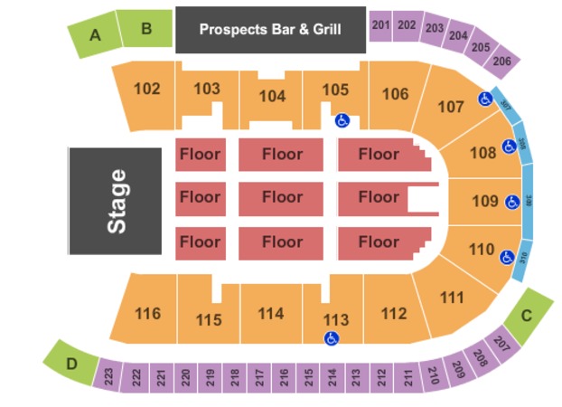 general motors centre tickets in oshawa ontario seating general motors seating chart