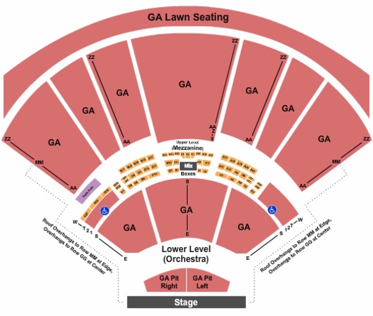 hollywood casino amphitheatre tickets in maryland heights missouri hollywood amphitheater seating chart
