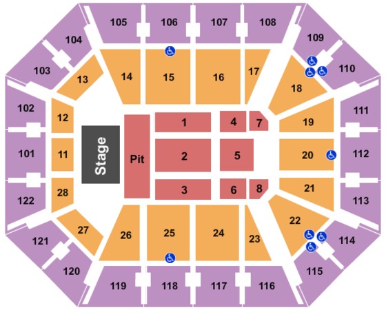 Mohegan Sun Arena Concert GA Pit
