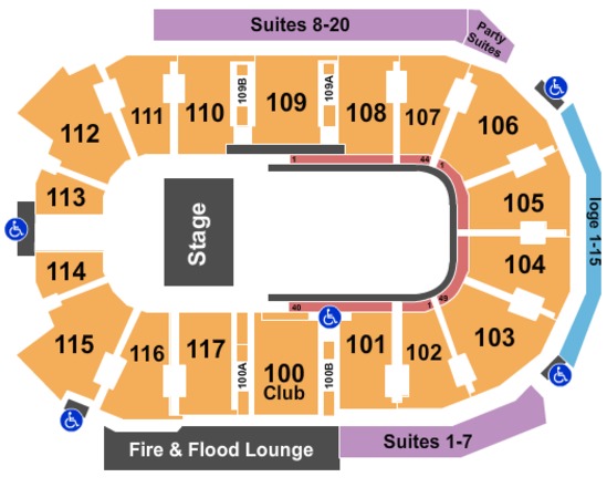 abbotsford entertainment amp sports center tickets in abbotsford event center seating chart