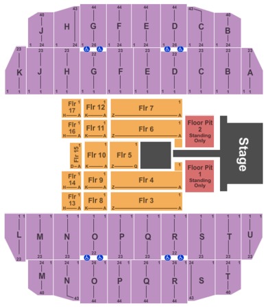 uni dome tickets in cedar falls iowa uni dome seating uni dome seating chart concerts