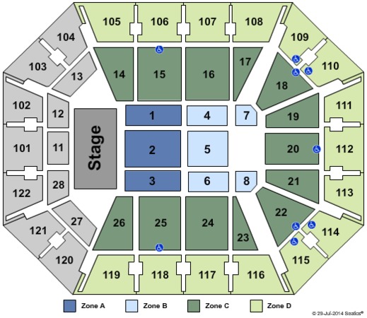 Mohegan Sun Arena Concert No-Pit Int Zone