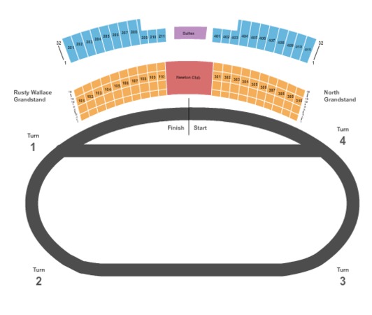 Iowa Speedway Tickets In Newton Iowa Iowa Speedway Seating Charts 