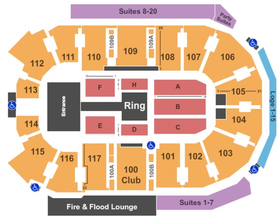 abbotsford entertainment amp sports center tickets in abbotsford entertainment center seating chart