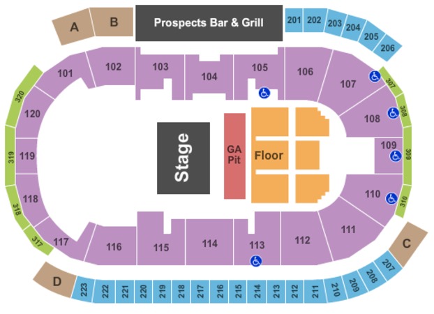general motors centre tickets in oshawa ontario seating general motors seating chart