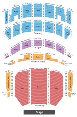 oriental theatre ford center for the performing arts tickets in ford center seating chart