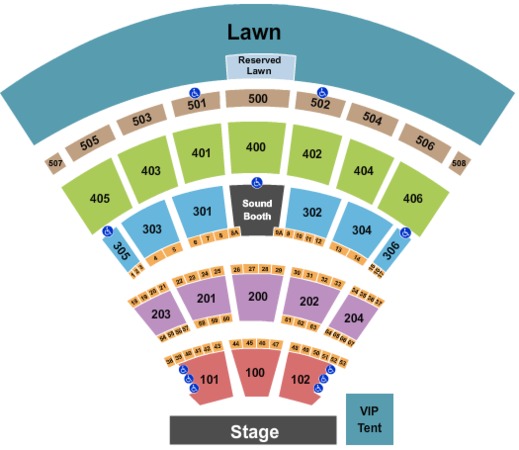 Darien Lake Performing Arts Center Tickets In New York Darien Lake Performing Arts Center End Stage