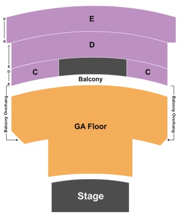 Orpheum Theatre Endstage GA Floor