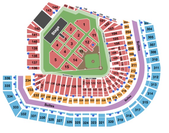 at amp t park tickets in san francisco california at amp t park petco park def leppard seating chart