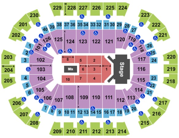 Save Mart Center Tickets in Fresno California, Save Mart Center Seating ...