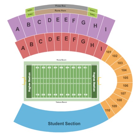 hughes stadium tickets in fort collins colorado hughes boston college basketball stadium seating chart
