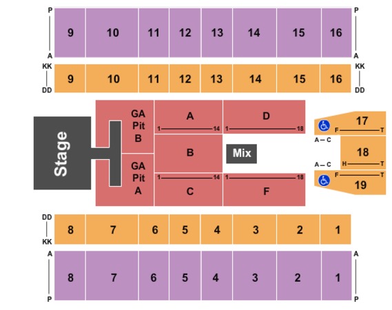 big superstore arena tickets in huntington west big arena huntington wv seating chart
