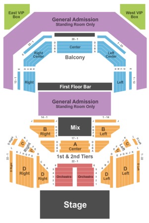 The Pageant Tickets In St Louis Missouri Seating The Pageant Seating Chart