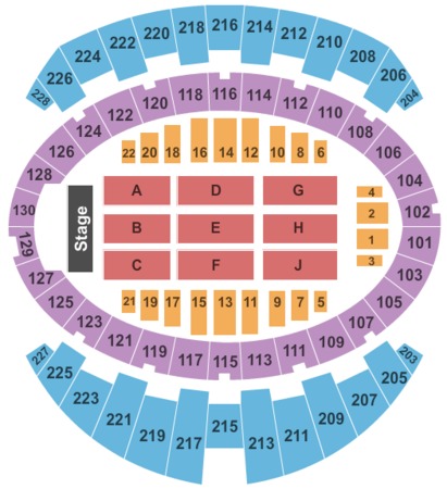 Long Beach Arena Convention Center Tickets In California Long Beach Arena Convention Center End Stage