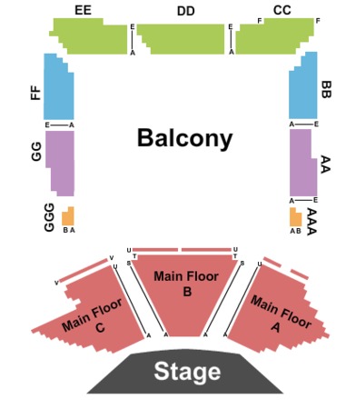 luther burbank center for the artsrston cabaret tickets in luther burbank center seating chart
