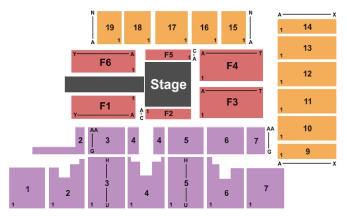 Five Flags Center Arena Tickets In Dubuque Iowa Seating Charts Five Flags Center Arena Wrestling