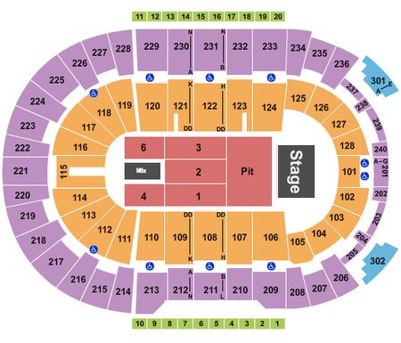 Amica Mutual Pavilion Endstage Pit