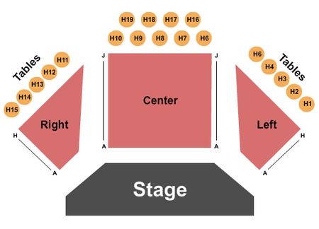 Hinman Auditorium At Center for the Arts of Bonita Springs Endstage Tables 1-19