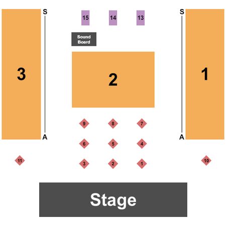 Hobart Art Theater Endstage/VIP Tables 1