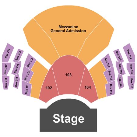 Pearl Concert Theater At Palms Casino Resort Endstage GA Mezz