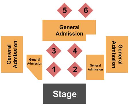 The Southern Cafe & Music Hall GA & Tables 1-6