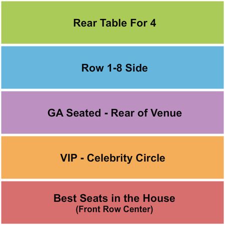 Hobart Art Theater GA/Tables/VIP/Best Seats