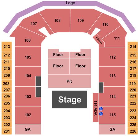 Town Toyota Center Half House GA Pit/RSV