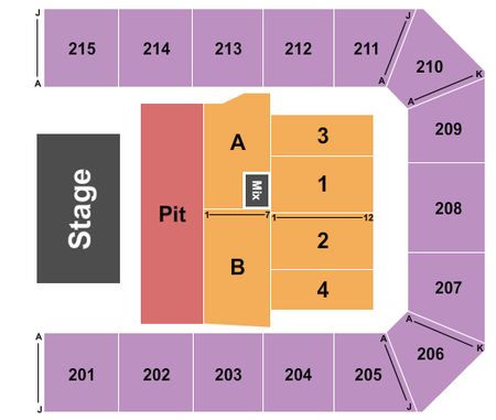 Mayo Civic Center Auditorium Endstage GA Pit/RSV