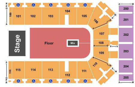 Tyson Events Center - Fleet Farm Arena Endstage Floor