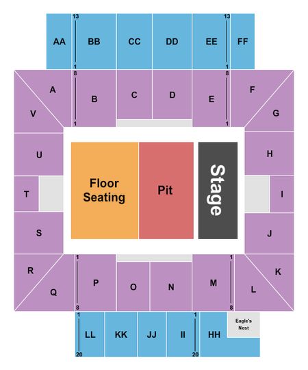 Ellis T. Johnson Arena Endstage Pit