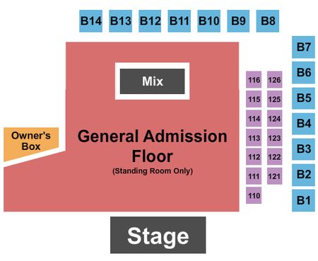 Ozark Music Hall Endstage GA w/Blc Boxes